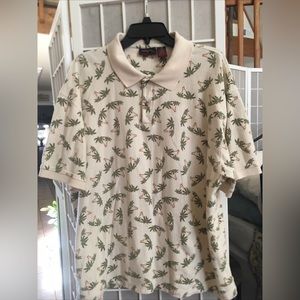 Mens Saddlebred Polo /Palm Trees/ XL